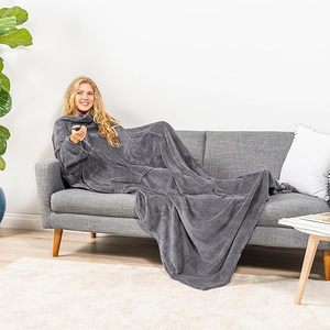Người lớn có thể mặc chăn, một vỏ bọc cơ thể thoải mái. Thích hợp cho văn phòng tại nhà và phòng khách. Một món quà cho người thân yêu của bạn. - Product Image 4