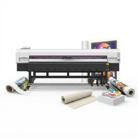 Impresora UV de Alta Precisión 3204Q de 3.2m I3200 U1 con 4 Cabezales de Impresión de Inyección de Tinta para Película PP, Película Retroiluminada, Lienzo