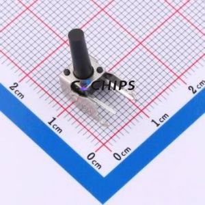 TC-6615Z-14.5-260 Tactile Switch Through hole,7.5x6.2mm Switch Single Pole Single Throw Round Button 2.6N Right Angle Insert - Product Image 1