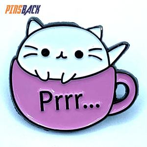 カスタマイズされたソフトエナメルピン高光沢真鍮メッキバッジ1.25インチラバークラッチカートンデザインラペルピン - Product Image 3