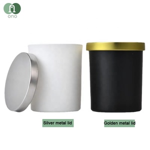 Lọ đựng nến thủy tinh miệng rộng, màu sắc tùy chỉnh, logo riêng, cao cấp, mờ, bán buôn, 7oz, 10oz, kèm nắp tre hoặc gỗ - Product Image 4