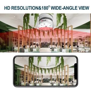 Caméra <span class=keywords><strong>Wifi</strong></span> 4MP Détection humaine et véhicule Caméra détecteur <span class=keywords><strong>de</strong></span> fumée POE Vue à 180 ° Notification d'alarme P2P - Product Image 4
