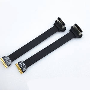 Großhandel T-Form Down Angle Typ C USB FPC Flach kabel Ultra dünne Rückseite Clip 8Pin FPC Ladekabel mit Typ C Stecker - Product Image 1