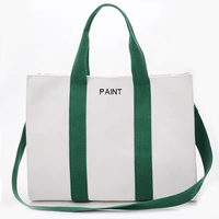 Nouvel Arrivage Sac Bandoulière Femme en Toile Personnalisable avec Logo, Fermeture Ouverte, Décoration Froncée, Sac Fourre-tout pour Ordinateur Portable, Sac à Bandoulière Hiver-Été
