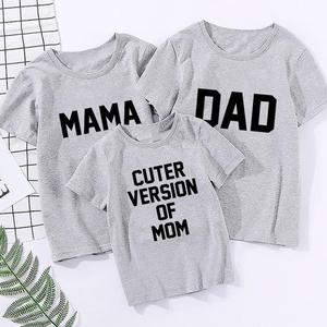 Conjuntos de Ropa de Alta Calidad para Padres <span class=keywords><strong>e</strong></span> Hijos, Camiseta de Manga Corta, Conjuntos a Juego para Mamá <span class=keywords><strong>e</strong></span> <span class=keywords><strong>Hijo</strong></span>, Papá <span class=keywords><strong>e</strong></span> Hija, Conjuntos de Mamá y Yo - Product Image 5