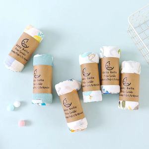 Manta envolvente de algodón 100% de 2 capas, manta de recepción de algodón de bambú, Toalla de baño transpirable para bebé, manta envolvente de muselina - Product Image 1