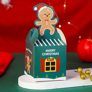 Trineo Paseo Cajas de dulces Cartulina blanca Diseño de renos Embalaje de regalo de Navidad Pedido al por mayor - Product Image 2