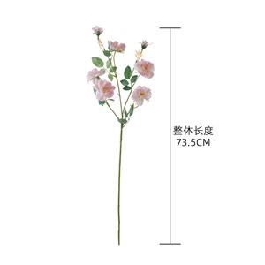 ช่อดอกกุหลาบประดิษฐ์ CallaFloral สีขาวนม สีชมพูเข้ม สีชมพูอ่อน กลีบดอกทำจากโพลีเอสเตอร์ สำหรับตกแต่งบ้านและงานแต่งงาน - Product Image 4