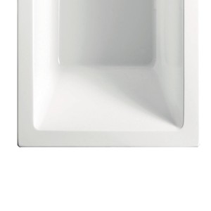 Baignoire en acrylique Kamalu KM200 140x70cm Blanc brillant pour usage domestique - Product Image 5