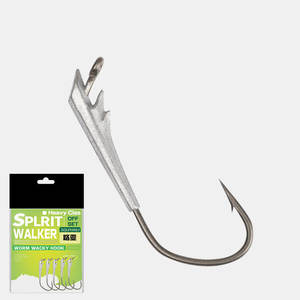 Fire Bass Rig 4X Versterkte Drijvende Zinklood Rig Noord-Amerikaanse Rechte Schacht <span class=keywords><strong>Jig</strong></span> <span class=keywords><strong>Head</strong></span> Visshaakjes voor Zwarte Baars - Product Image 1
