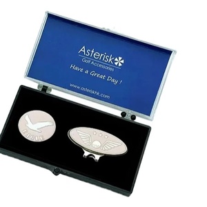 Marcador de pelota de Golf magnético personalizado profesional marcador de pelota magnética Clip de sombrero marcador de pelota de Golf Clip de sombrero accesorios de Golf recuerdo - Product Image 1