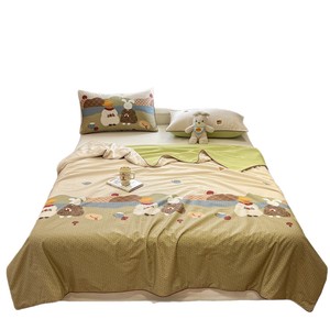 Cartoon Print Summer <b>Quilt</b> 100% Cotton Double-sided Breathable Kids Bedding - Product Image 5