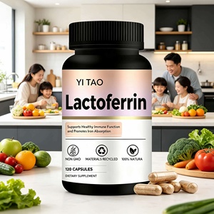 Cápsulas de Lactoferrina OEM – Apoya la Función Inmunitaria Saludable y Promueve la Absorción de Hierro, Suplemento Dietético 100% Natural, Sin OMG - Product Image 4