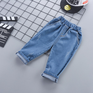 Autunno abbigliamento per bambini bambini bambini bambini ragazzi ragazze top a maniche lunghe <span class=keywords><strong>pantaloni</strong></span> in Denim per bambini 2 pz set di vestiti - Product Image 6