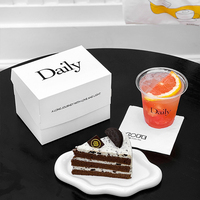 Caja de Repostería Personalizada con Separador para Tartas de Huevo y Cupcakes, Empaque de Panadería, Caja Plegable de Grado Alimenticio, Juego de Bolsas de Papel para Café y Postres