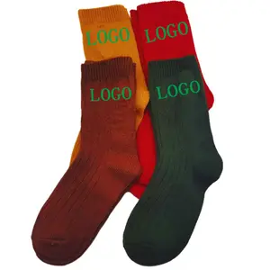 В наличии на складе вязаные носки зимние хлопковые дышащие лучший подарок рождественские носки
