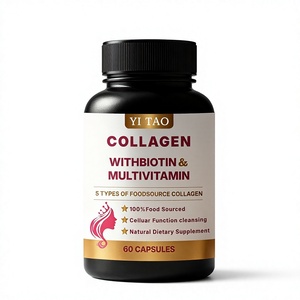 Complément alimentaire naturel antioxydant OEM/ODM au collagène, biotine et multivitamines, 60 capsules, pour la santé de la peau, des cheveux et des ongles des femmes - Product Image 1