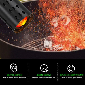 Encendedor de carbón Vertak, protector de fuego eléctrico, arrancador de carbón para barbacoa, encendedor de carbón eléctrico de doble cable para herramientas de barbacoa - Product Image 4