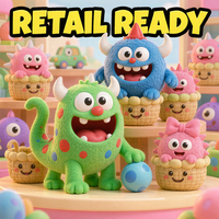 Jouets en peluche monstres aux couleurs bonbons, personnalisables OEM ODM, poupées en peluche en gros pour cadeaux d'enfants