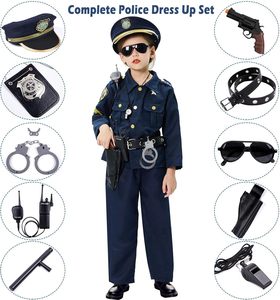 Set di Giocattoli per Gioco di Ruolo per Bambini, Costume da Poliziotto per Travestimenti, Regali per Halloween, Natale e Compleanno - Product Image 2