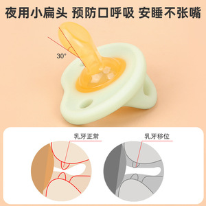 จุกนมหลอกเด็กรูปหัวใจ ขนาดมาตรฐาน ไหลช้า 0-12 เดือน สีฟ้า ซิลิโคนเนื้อนุ่ม - Product Image 5