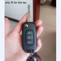 Housse de clé de voiture en silicone de haute qualité pour Kadjar, coque de clé pliable à 3 boutons