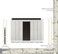Mejor calor directo pantalla LED termostato digital programable Temporizador Semanal cuerpo de aluminio eléctrico 2000 W calentadores de habitación blanca