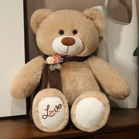 Ours en Peluche en Gros Ours Nœud Papillon Fleur Cadeau Saint-Valentin