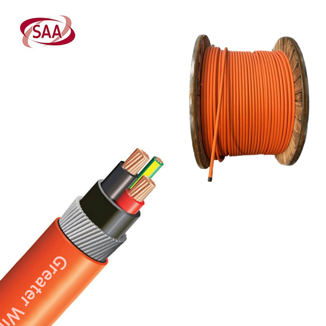 0.6/1kV AS/NZS 5000.1 Stranded Copper XLPE PVC SWA Cable 2/3/4 Core Earth for Heating Various Sizes 1.5mm 2.5mm 4mm 6mm 10mm