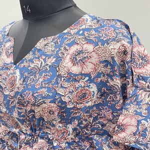 Belle jupe de bikini en coton pur à imprimé floral simple, style modeste, faite à la main, ample, prix de gros, vêtements de printemps - Product Image 6