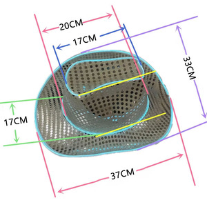 Sombreros de Vaquero con Lentejuelas LED, Estilo Occidental, Borde Brillante Colorido, para Halloween, Navidad, Carnaval, Fiesta, Actuación en Escenario, Regalo - Product Image 2