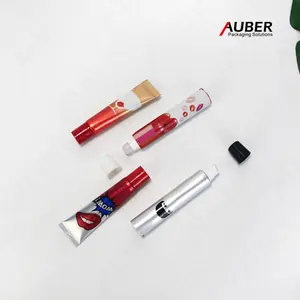 Luxus-Hautpflege verpackung 5g 10ml 15ml Niedliche Lipgloss-Kunststoff-Quetsch röhrchen für elegante leere Kosmetik mit individuellem Logo