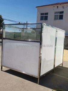 Özel inşa çift katlı köpek kulübesi <span class=keywords><strong>Run</strong></span> sistemi paslanmaz çelik ve cam köpek Daycares veya Groomers için - Product Image 2