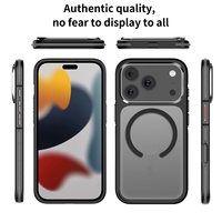 Coques de téléphone portable personnalisées en TPU+PC mat antichoc bicolore pour 17 Pro Max 16 15 PRO