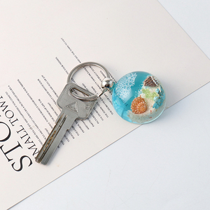 Dễ Thương Đại Dương Lấy Cảm Hứng Keychain Với Conch Starfish Mùa Hè Bãi Biển <span class=keywords><strong>Key</strong></span> Ring Nhựa Purse Túi Quyến Rũ Acrylic Móc Khóa Cho Món Quà Lưu Niệm - Product Image 6