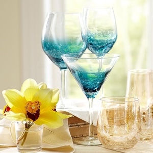 Vente en gros de tasses en verre pour mariage ensemble de verres à vin décoratifs en cristal coloré style craquelé flûtes à <span class=keywords><strong>champagne</strong></span> - Product Image 4