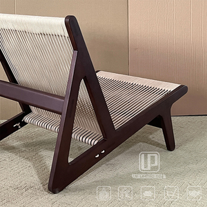 Sillas Cuadradas de Madera Marrón al por Mayor, Sillas Cómodas para Sala de Estar, Hotel, Apartamento, Oficina, Edificio - Product Image 3