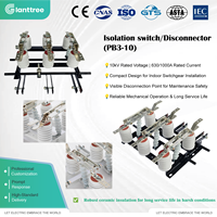 GIANTTREE Interrupteur-sectionneur haute tension 10KV BHA-10 / 630 de haute qualité, base blanche, type 3 pôles, 50Hz