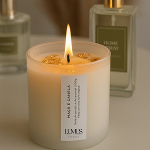 AIKUN Elegantes Velas Aromáticas Personalizadas de Cera de Soja en Frasco de Vidrio, Aroma Duradero, Decoración para el Hogar en Ramadán, Hechas a Mano, Halloween - Product Image 6