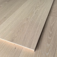 Parquet en bois d'ingénierie de luxe en chêne européen massif, lisse, qualité CD, pour intérieur