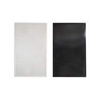 Étagère murale en acier et métal pour organisateur de jeux Noir Blanc Rouge Crochets Outil Panneau perforé avec support de contrôle pour mur