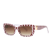 982 transfrontalier moderne rétro étroit Style gelée couleur lunettes de soleil pour femmes UV400 oeil de chat modèle passerelle lunettes de soleil verre PC lentille