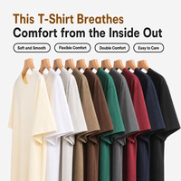 T-shirts vierges 100 % coton 300 GSM de haute qualité, en stock pour la vente en gros, prêts à être expédiés, avec impression à la demande de logos et graphiques