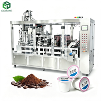 Machine de remplissage de capsules de café haute vitesse en promotion pour poudre de café, poudre de cacao, ligne d'emballage de dosettes K-Cup