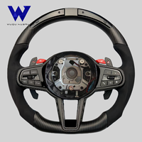 Volant en fibre de carbone CS adapté aux BMW Série 1 2 3 4 5 6 7 8 G20 G26 G30 G01 G02 G80 G82 G87 M3 M4 Accessoires de voiture