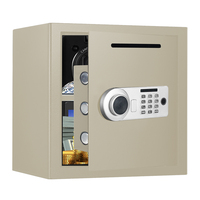Caja de Seguridad Completada con Contraseña, Caja de Acero con Huella Dactilar, Wifi, Bluetooth, Mini Electrónica, Efectivo, Dinero, Hotel, Caja de Seguridad, 1 Unidad