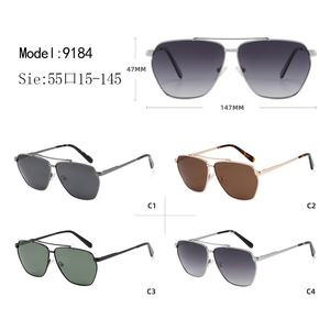 Gafas de Sol Estilo Piloto, Montura Completa Rectangular, Lentes Polarizadas, 100% Protección UV, Unisex, para Adultos, para Exteriores - Product Image 3