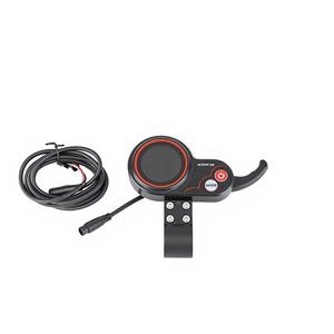 Medidor de pantalla WXGN100 rojo de 12 tubos + kit de controlador de 12 tubos, 36V/48V/60V/72V, 800W/1000W universal para bicicleta eléctrica L877 - Product Image 2