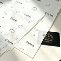 Papier de soie blanc de haute qualité en gros avec logo personnalisé, papier d'emballage pour vêtements et emballages cadeaux