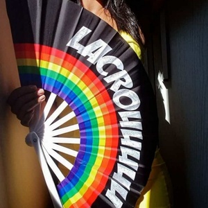 Đảng đám cưới Polyester Vải tay <span class=keywords><strong>Fan</strong></span> quảng cáo tùy biến gấp <span class=keywords><strong>Fan</strong></span> Full-<span class=keywords><strong>Page</strong></span> in ấn người hâm mộ tre cho phụ nữ người đàn ông trẻ em - Product Image 2